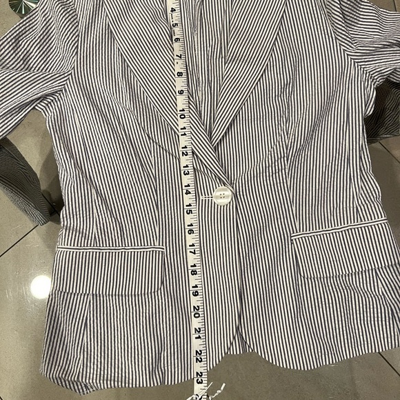 Emma Sofia cotton seersucker blazer 6 - Picture 6 of 8